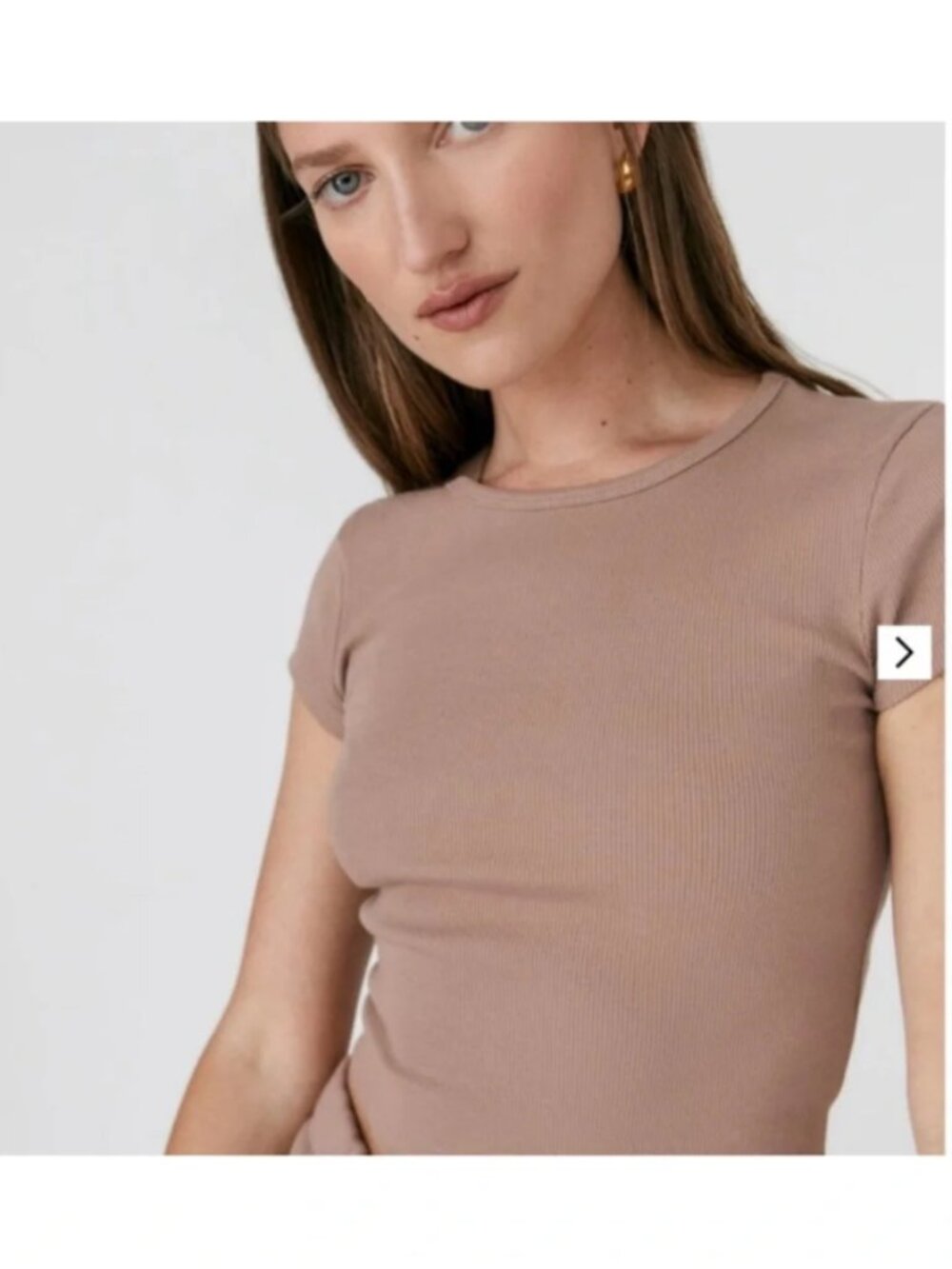 Reformation Muse Tee in Clay (M)